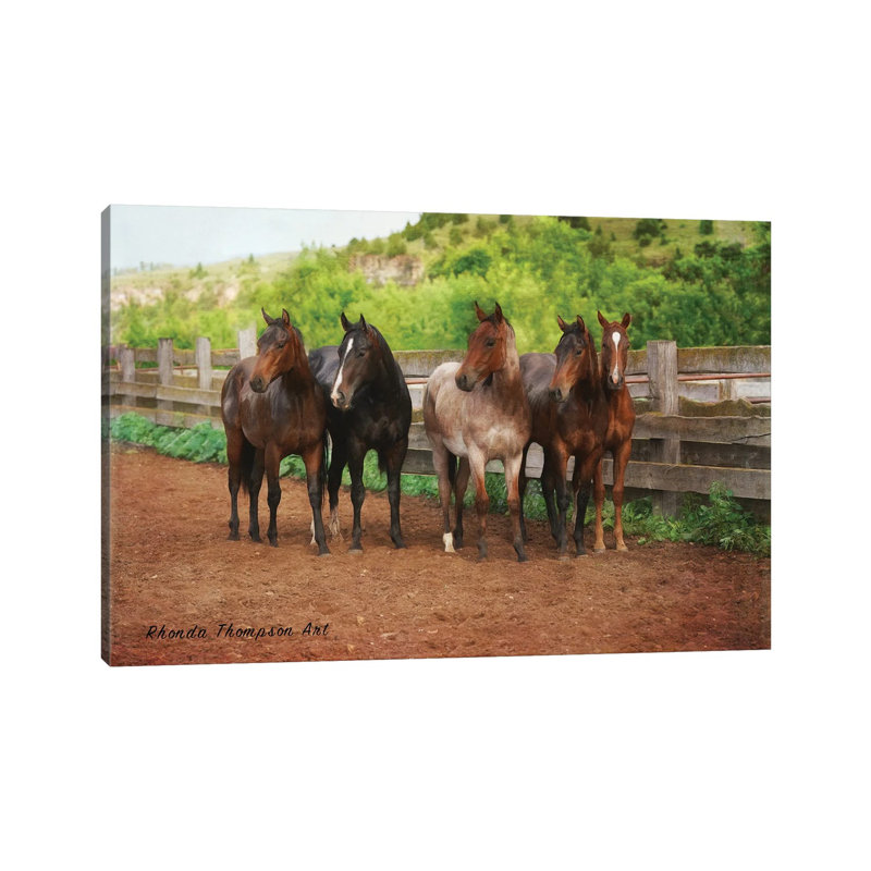 Band Of Brothers by Rhonda Thompson - Wrapped Canvas Print