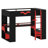 High-Profile Sleeping Platform Featuring Built-in Outlets, Smart Cable Organization, and Dynamic LED Effects-457864810
