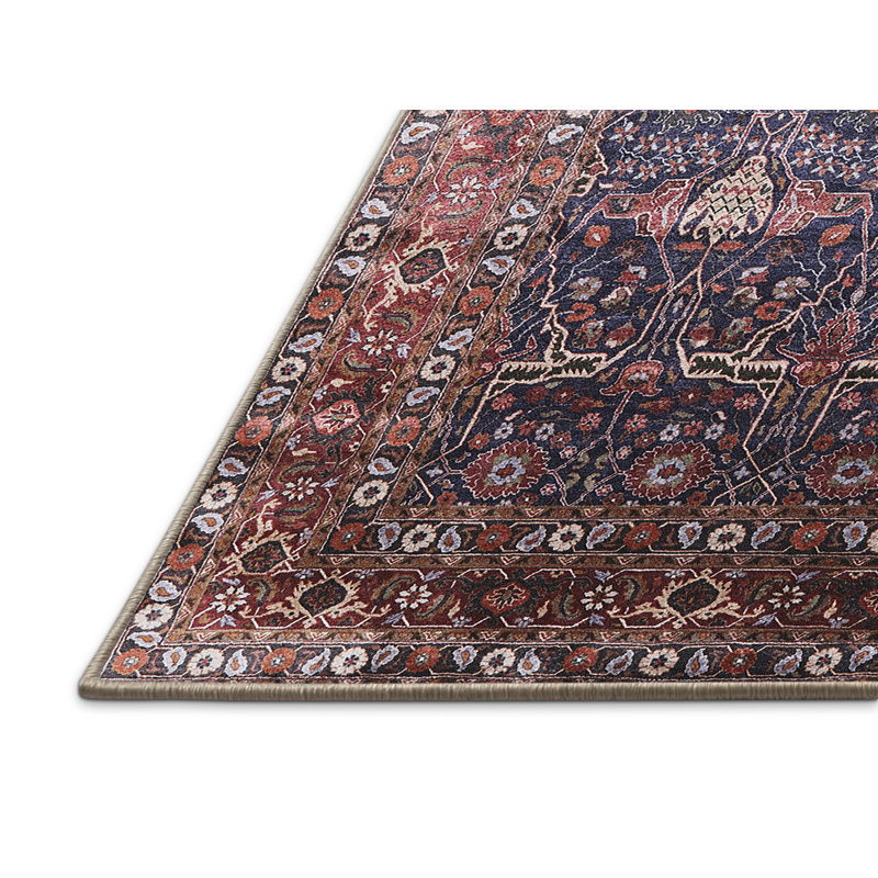 Tapis brun à motif oriental, Tapis de couloir 2 pi x 5 pi