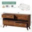 Commode prémontée 59 tiroirs 59 po Mid-Century