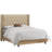 Upholstered Metal Wingback Bed-14891462-14891445