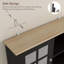 Armoire de garde-manger, armoire autoportante, armoire noire-1714996901
