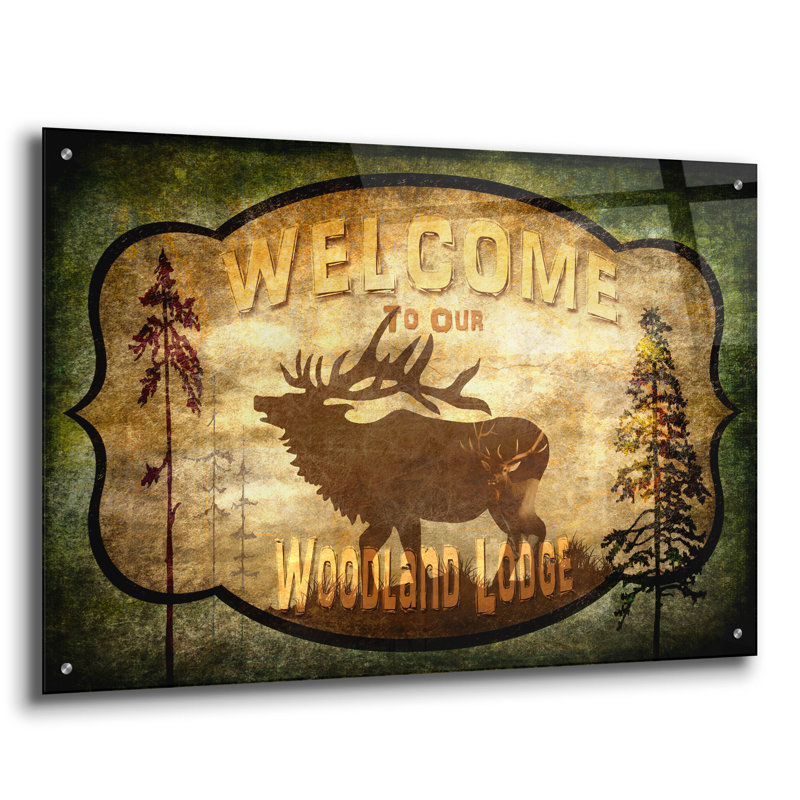 «Welcome Lodge Elk» par Lightbox Journal, H 24 po x l 36 po x P 0,2 po