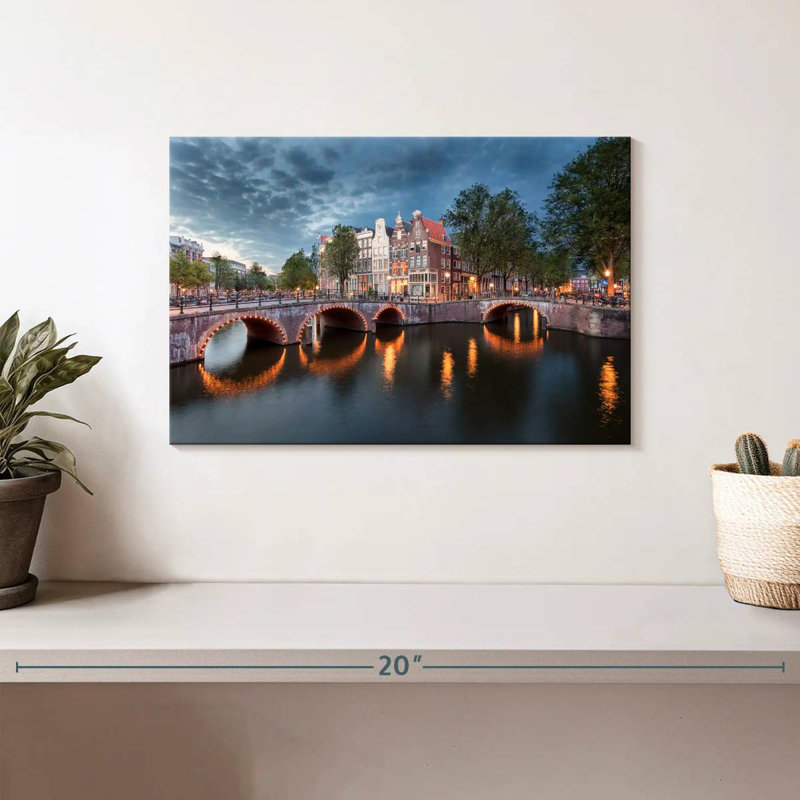 Ponts de Amsterdam, H 8 po x l 12 po