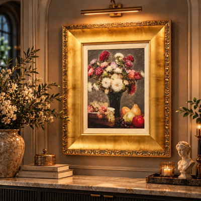 " Asters And Fruit "