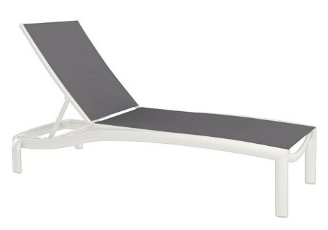 Kor Outdoor Chaise Lounge, Shell, Rincon