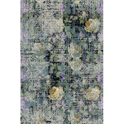 Soft Hall Carpet 2.6 x 4.9 Feet | 100% Polyester, 0.04 in Pile Height | Antibacterial, Non-Slip Underside | Woven with 3D Digital Printing | Machine Washable | Durable & Stylish for Entryways & Living Rooms