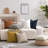 Soft Chenille Stripes Solid Cushion Cover Cozy Neutral Farmhouse Pillow Covers-111961571-111961569