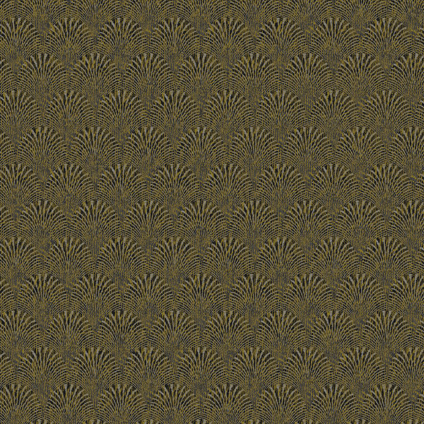Boutique Geometric Fan Wallpaper Roll, Gold
