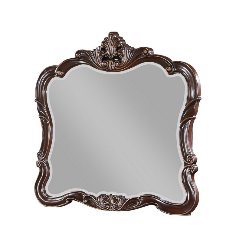 Leon Solid Wood Rectangle Mirror