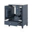 Meuble-lavabo 24 po avec lavabo et tiroirs, plateau en céramique et tablettes de rangement-116117487