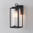 14” Black Outdoor Wall Lantern Sconce