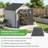 Patio Plastic Portable Outdoor Storage Shed with Deck-127386048