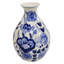 Vase en céramique Home & Manor blanc / bleu