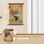 Wood Wall Organizer with Wall Baskets