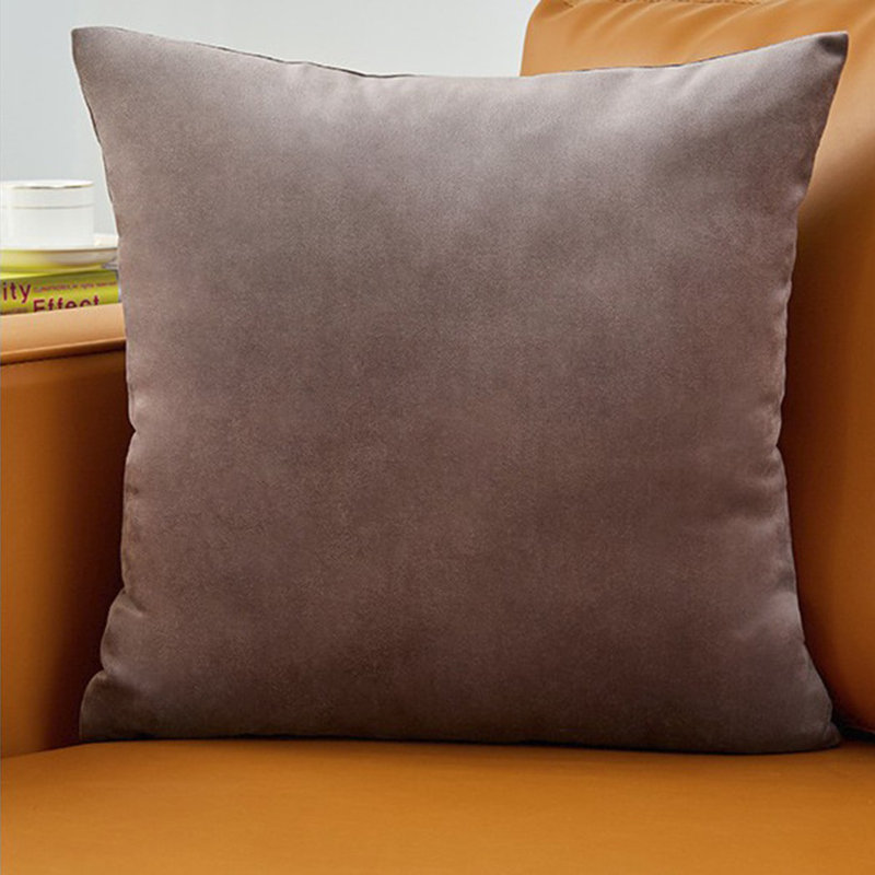  Set of 2 Throw Pillow Covers – 20"x20" Decorative Throw Pillow Covers Only, 20" x 20", Light Brown