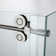 46" W X 36" D X 76" H Sliding Frameless Shower Enclosure With 5/16" Clear Glass