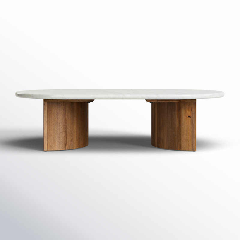 Paden Coffee Table, 17" H x 35" L x 65" W, Worn Oak