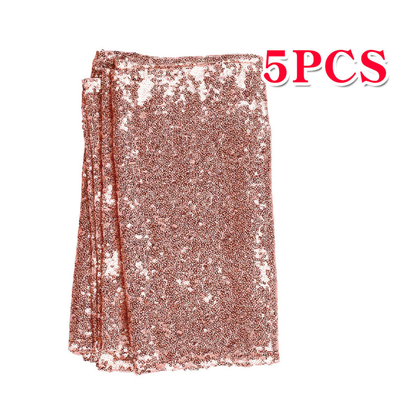 Chemin de table jetables poly-Coated scintillant paillettes, Champagne 2