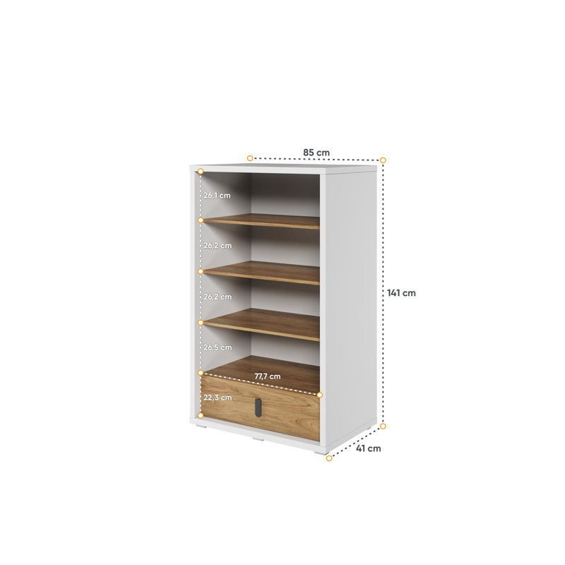 141cm H x 85cm W Standard Bookcase