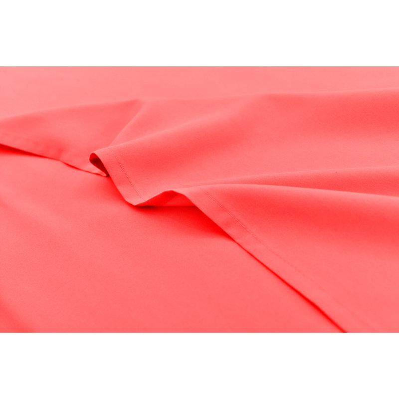  Ensemble de draps 1800 fils en rayonne de bambou, Corail, Ensemble de draps pour grand lit + drap-housse + 2
