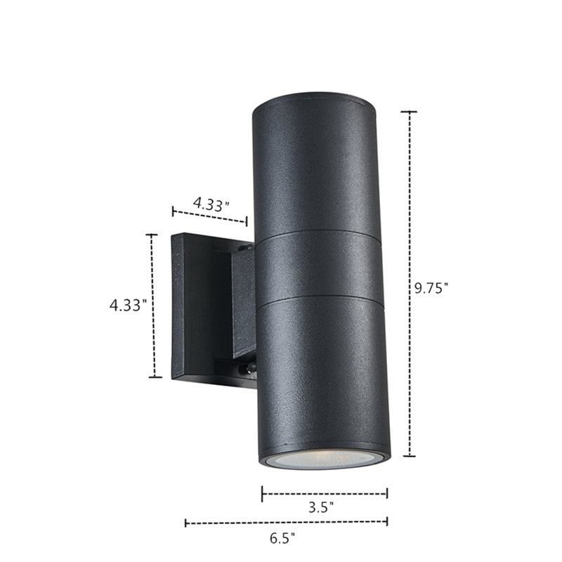 Rudolph LED Wall Light, 9.75" H x 3.25" W x 6.5" D
