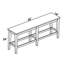 Banc en bois massif Bragdon