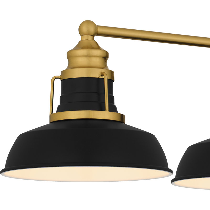 Jaquaylon 4-Light Aged Brass Bath Light