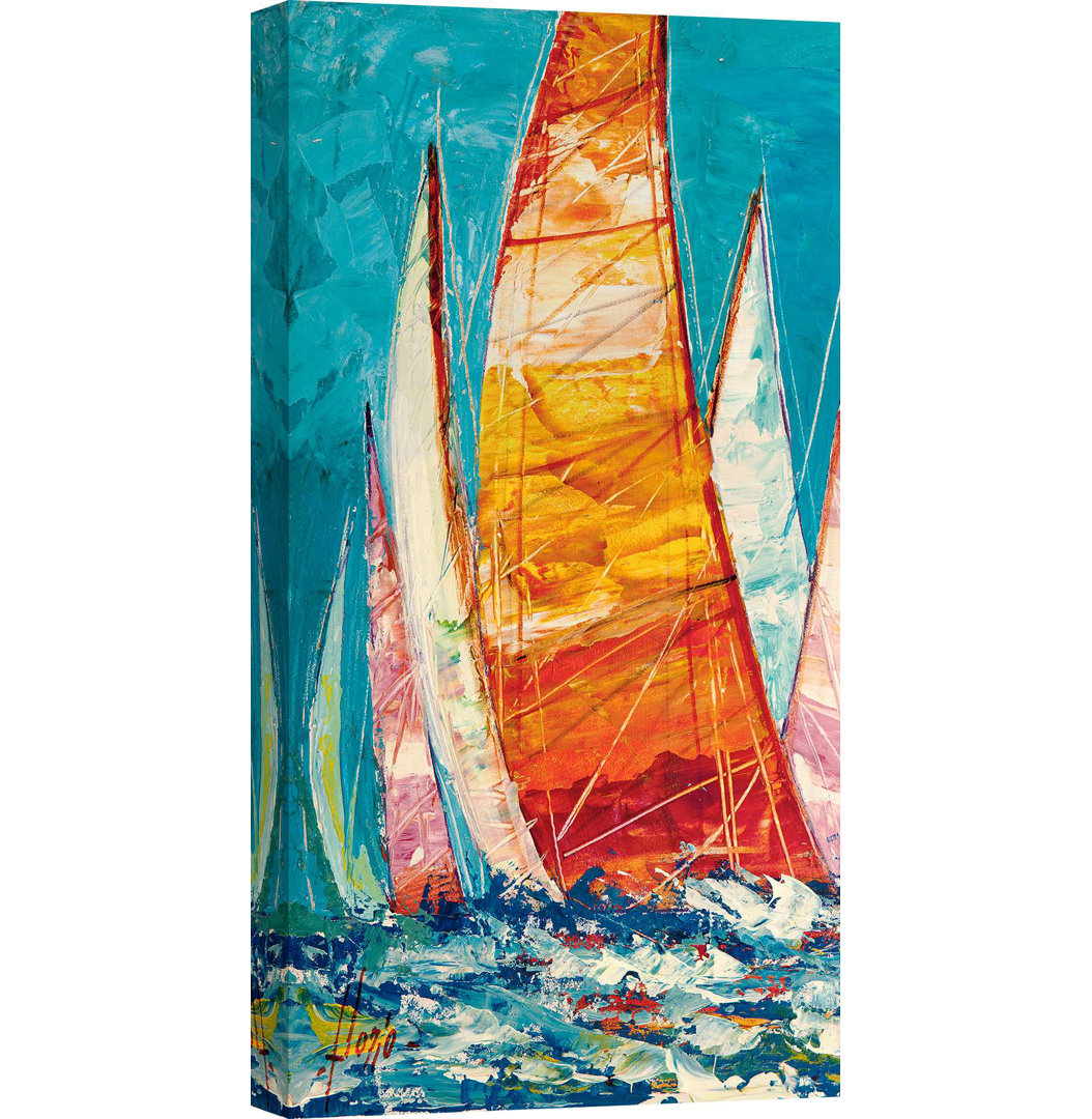 Multicoloured Sails II von Luigi Florio - Druck