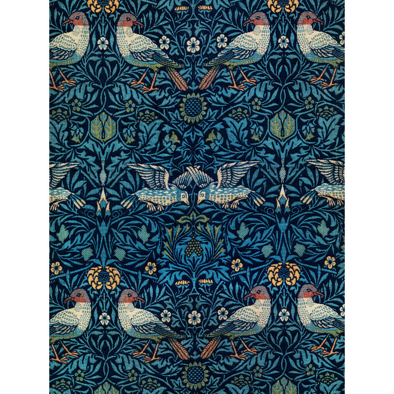 William Morris's Birds Pattern I by William Morris - Wrapped Canvas Print, 76 cm H x 51 cm W