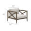 Fauteuil d'extérieur en teck Northlake