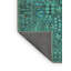 Tapis bleu sarcelle tissé à la machine-802302830