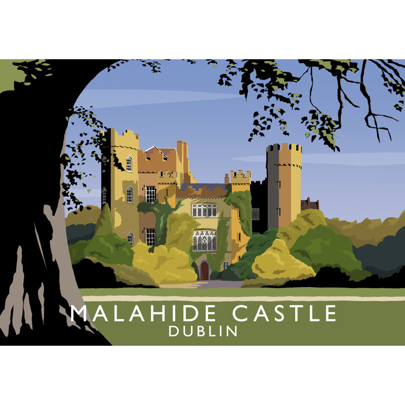 Malahide Castle by Richard O'Neil - Print, 30 cm H x 40 cm W x 1 cm D, No Frame