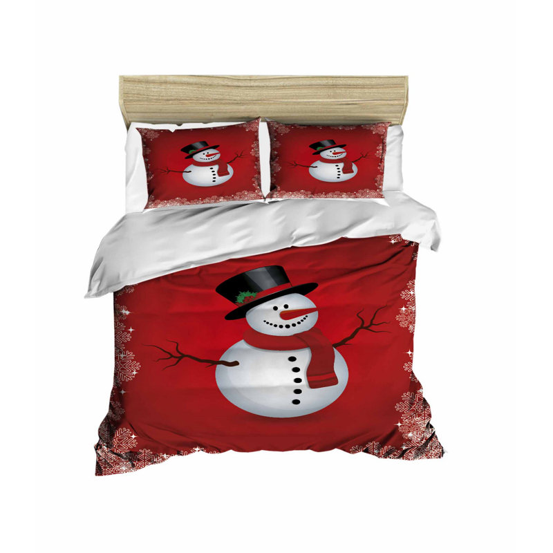 Brianna Red/White/Black 140 TC, 155 x 220 cm - 2 Pillowcases 50 x 70 cm