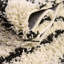 Tapis à poils longs blanc et noir Foundry Select-1821288850