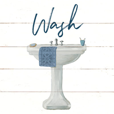 «Cottage Bath I» par Wild Apple Portfolio - Peinture