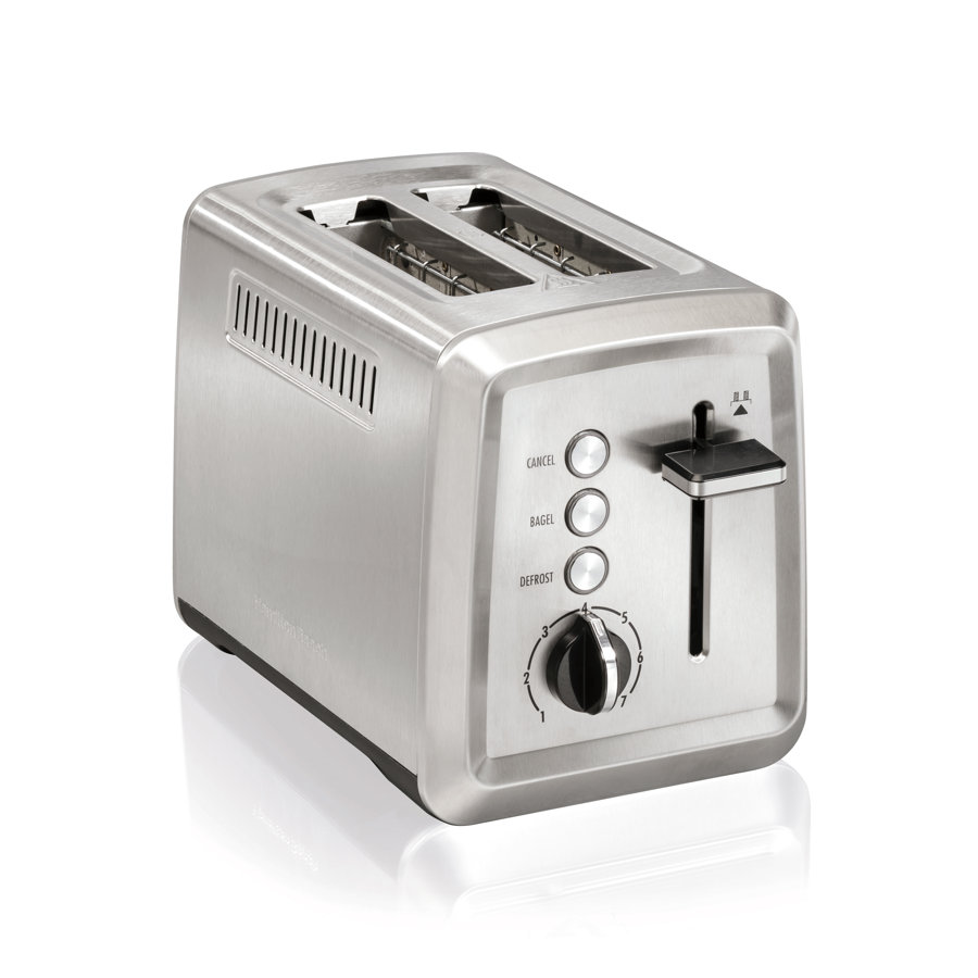 Hamilton Beachยฎ Modern 2 Slice Stainless Steel Toaster