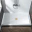 Base de panneau de douche à simple seuil de 48 po x P 32 po avec ensemble de drain et couvercle de drain inclus, antidérapant-65113303-65273929