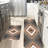 Geometric Wood Diamond 2-Piece Entryway Kitchen Mats-598870801