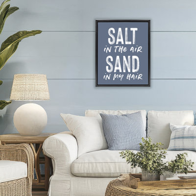 Cadre flottant sable et sel Summer Sentiment, design par lettré et doublé