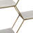 Abner 3 Piece Hexagon Stone and Metal Accent Shelf