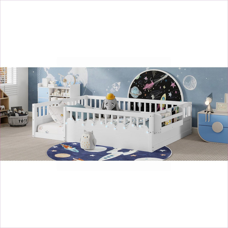 Lit plateforme avec lit surélevé pour enfant Montessori