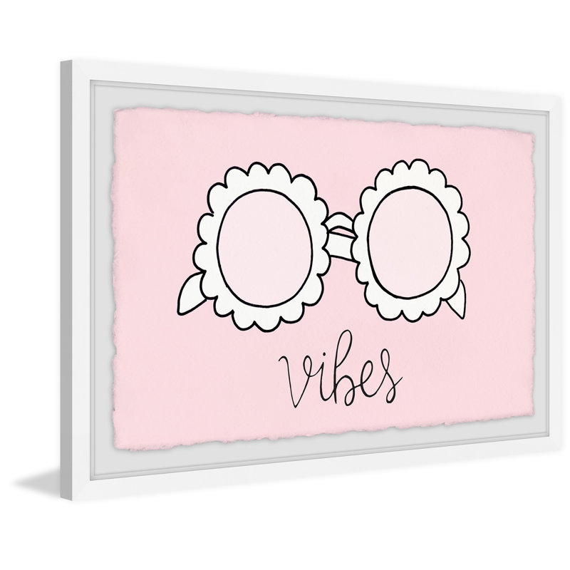 Sunglasses Vibes - Single Picture Frame Print, 30cm H x 46cm W