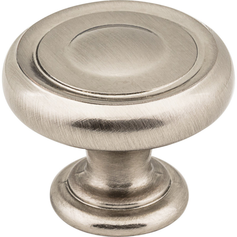 Bremen I 1 1/4" Diameter Mushroom Knob, Satin Nickel