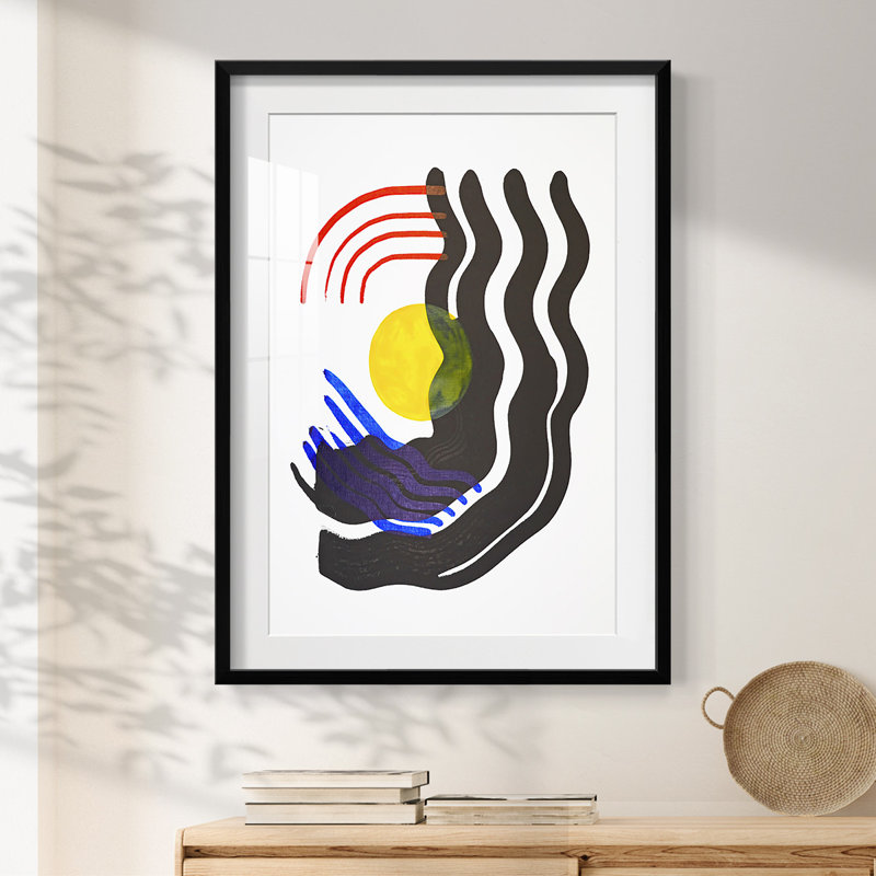 Shifting III -Framed Print, 28.5" H x 20.5" W, Black