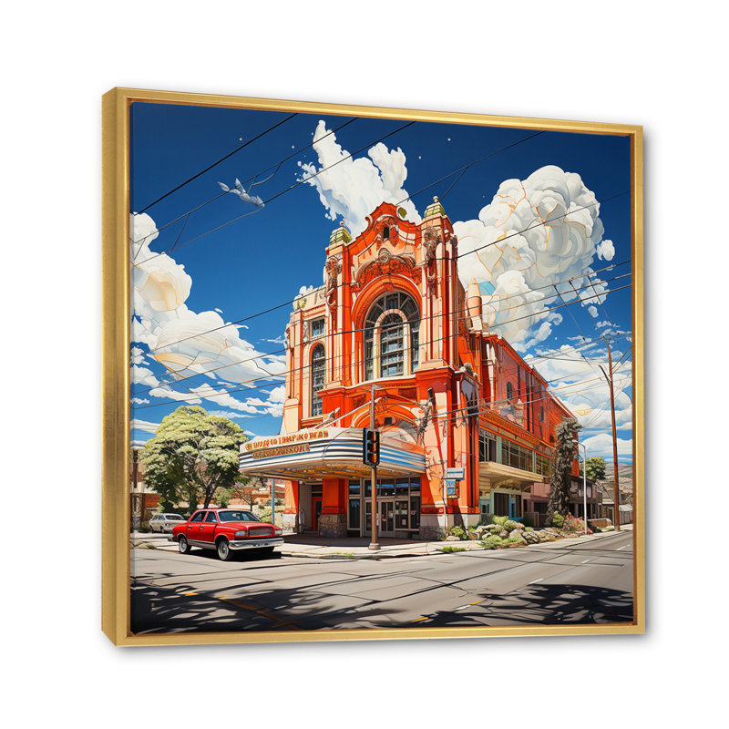 A Grand Old Theatres Dramatic Contrast III - Theatres Wall Art Prints, H 30 po x l 30 po x P 1 po, Cadre flottant doré
