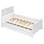 Lit plateforme simple avec lit gigogne et tiroirs-611274521