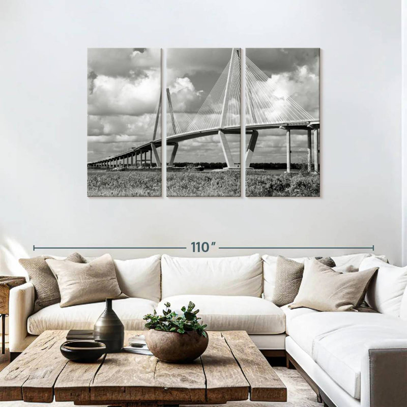 Lilie BW Cooper River Bridge, 48" H x 74" W