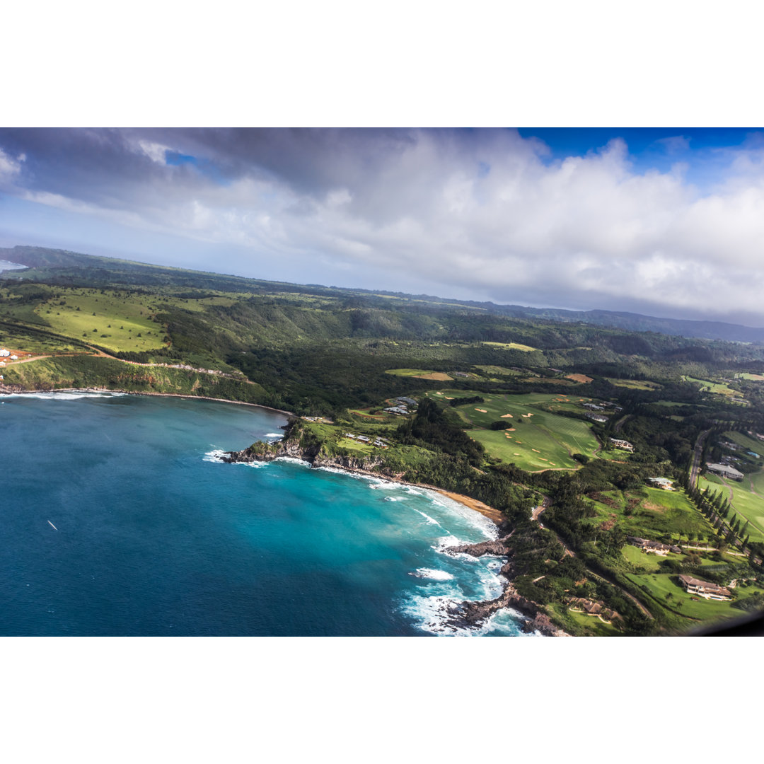 Hawaiianische Inseln bilden die Luft - Leinwandbild