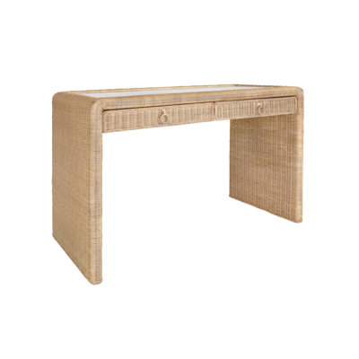Adrien Glass Top Writing Desk